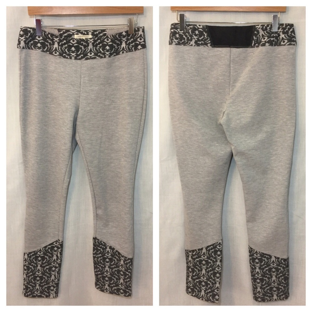 Anthropologie Pure+Good Jacquard Trim Leggings M - Picture 7 of 8