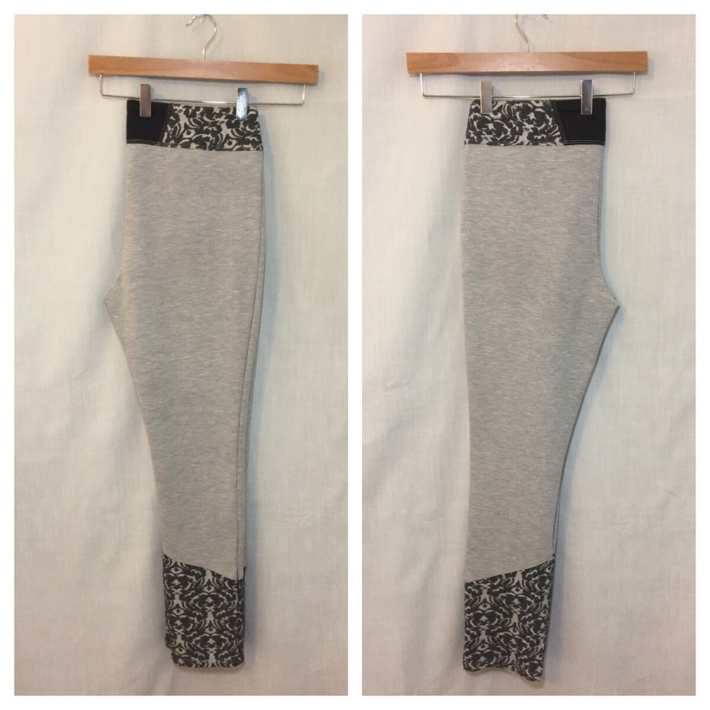 Anthropologie Pure+Good Jacquard Trim Leggings M - Picture 3 of 8