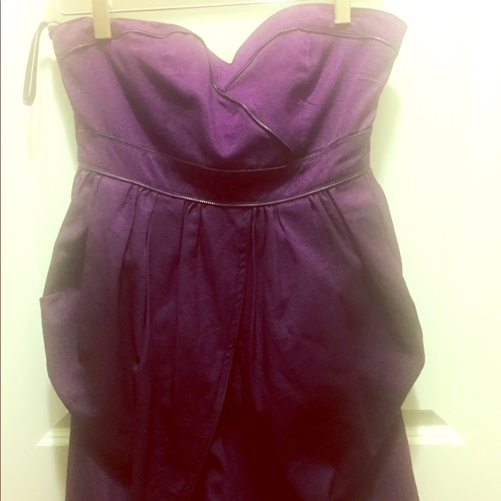 Purple mini dress