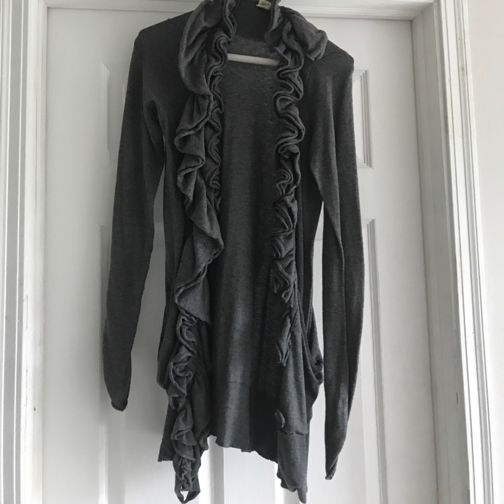 Anthropologie Moth ruffle sweater