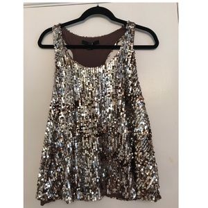 Gold Sequin Tank