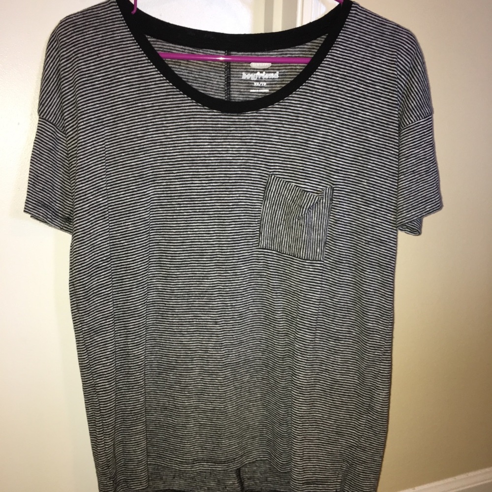 NWOT striped boyfriend shirt