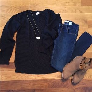 Mossimo Supply Co. cable knit boyfriend sweater.