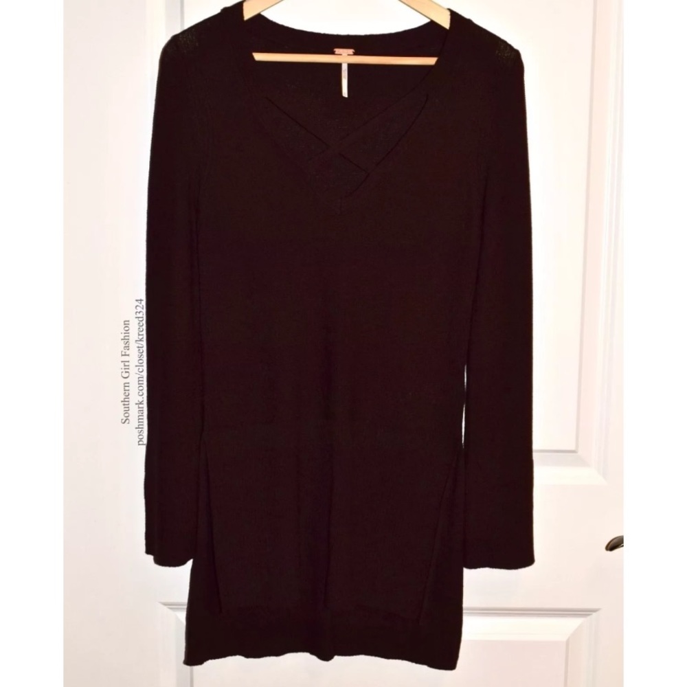 FREE PEOPLE Woven Sweater Intricate Draped Coverup - Picture 5 of 7