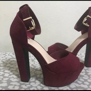 Maroon Pumps