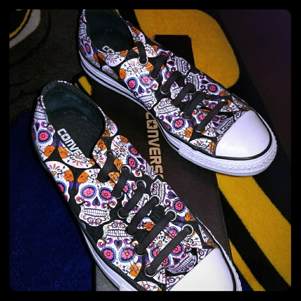 Sugar Skull Converse