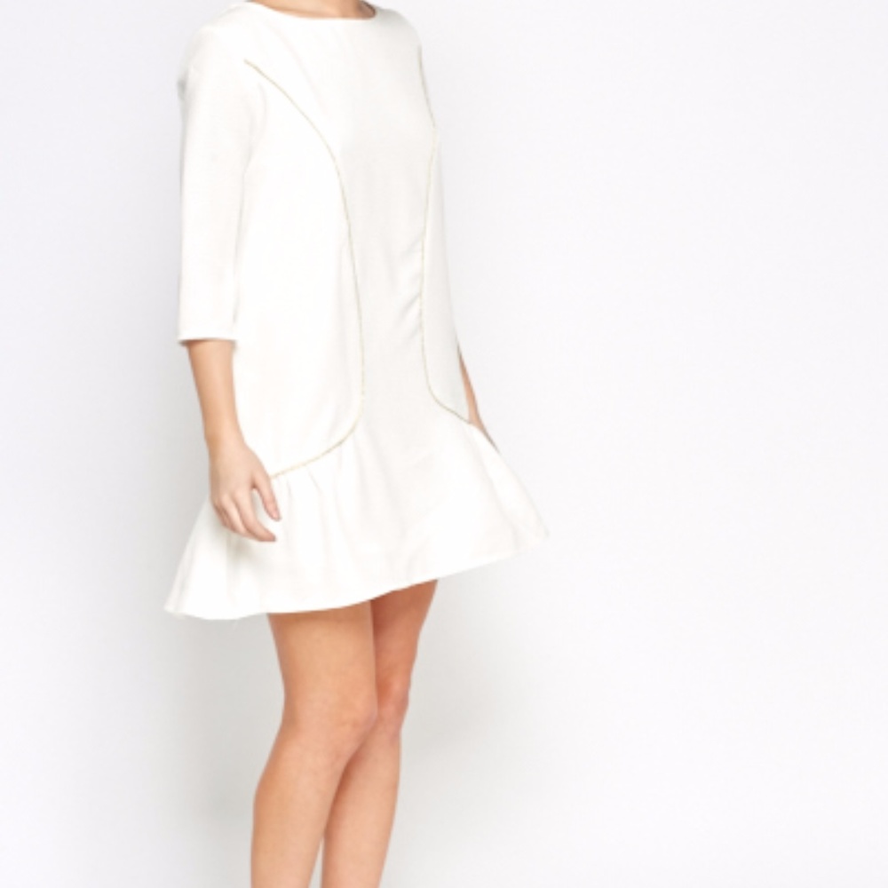SALE Flared Hem Contrast Dress