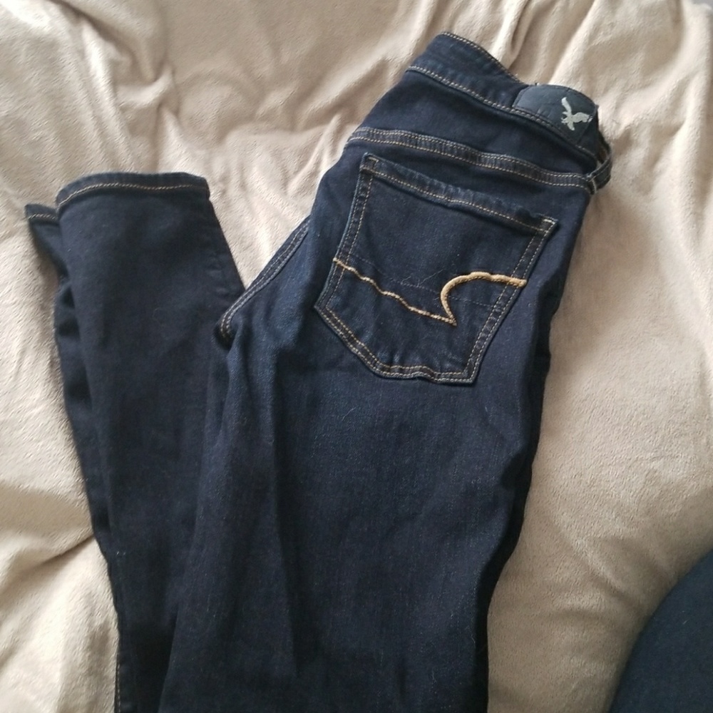 Womens american eagle jeggings size 4 short