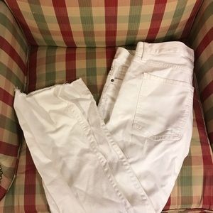 Banana Republic Raw Hem boyfriend jeans cropped