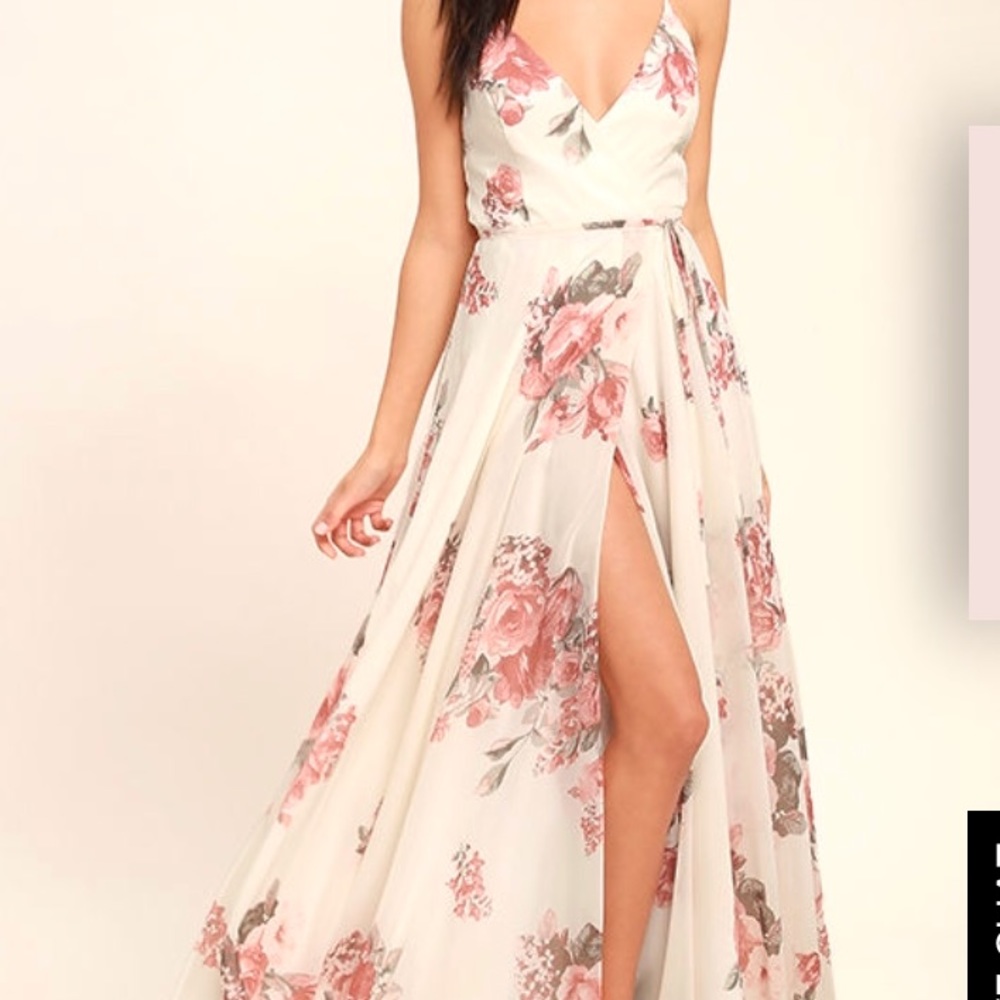 Lulus floral maxi dress