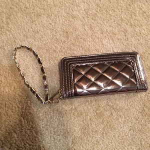 Metallic wallet! NWOT never used!