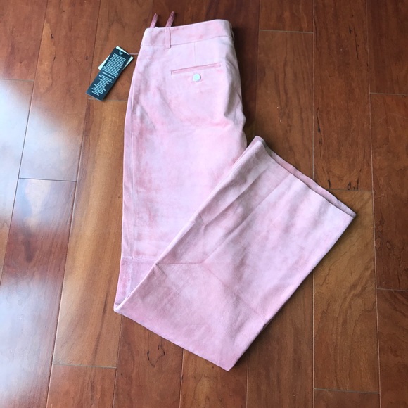 NWT VICTORIAS SECRET MODA INT LEATHER PANTS 10L - Picture 1 of 7