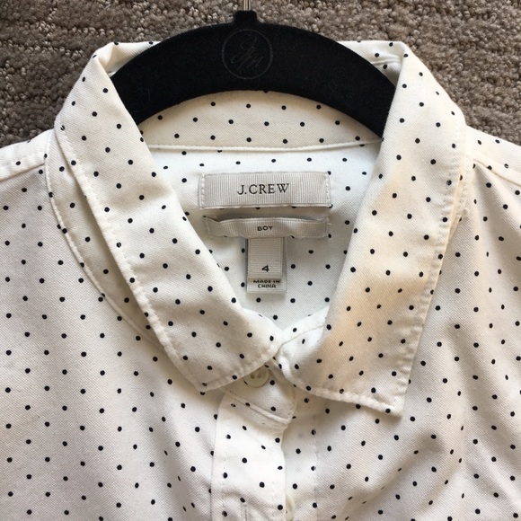 J. Crew Tops - Polka dot button up