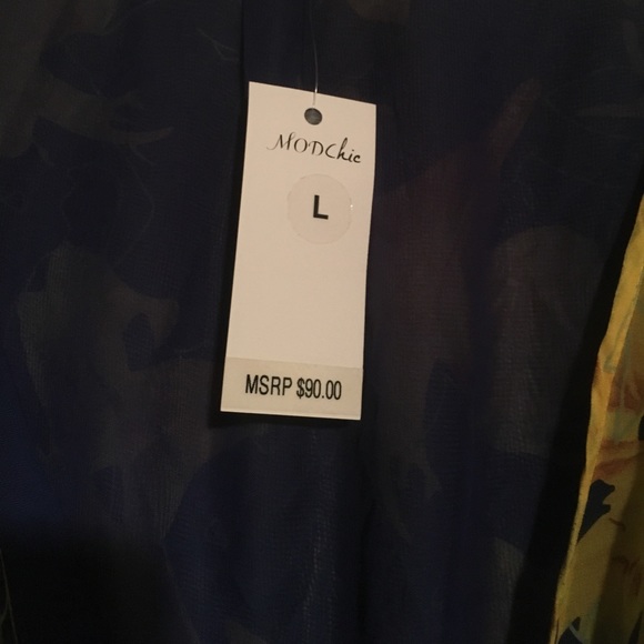 Beautiful blue with yellow maxi dress - Picture 3 of 6