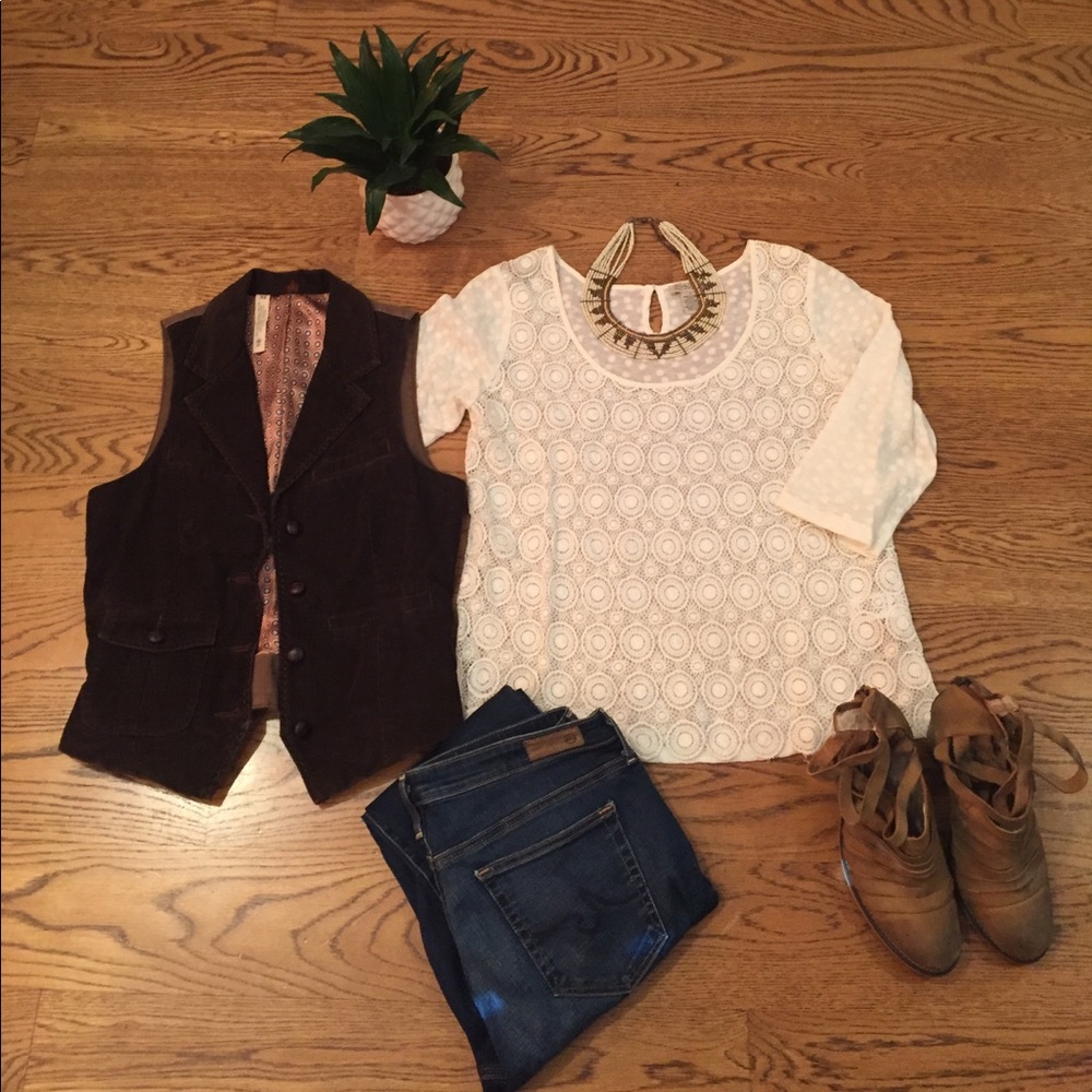 Lucky Brand Lace Shirt