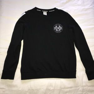 PINK Black Crew Neck