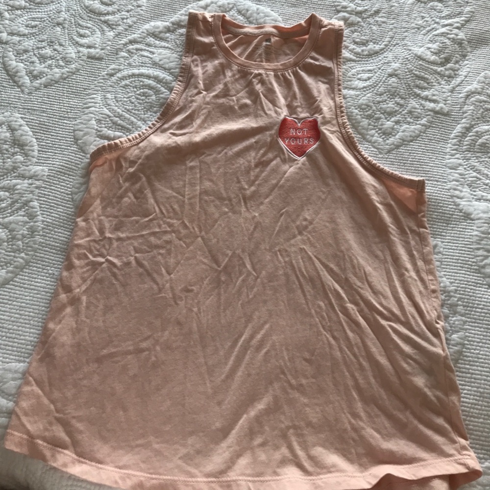 NOT YOURS 💗 XS tank cotton on