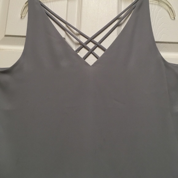 Top,sleeveless,grey,size-L/G, v-neck - Picture 5 of 6