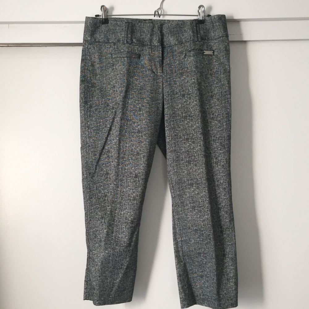 Express crop gray and gray dress pants