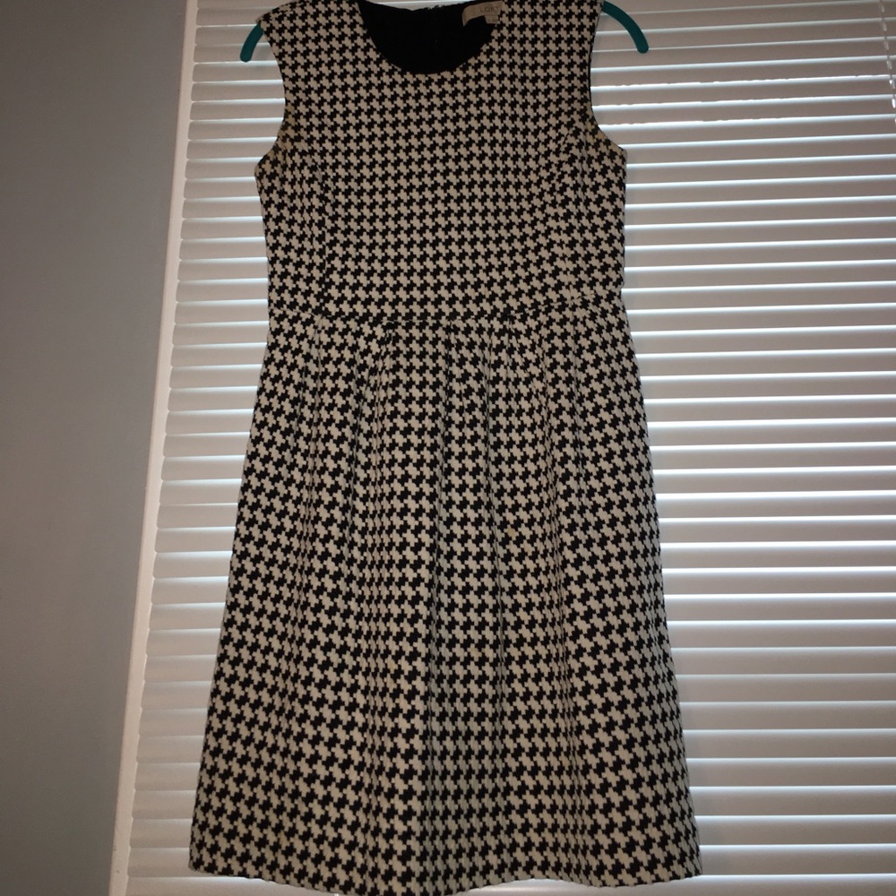 Black and white “checkered” dress