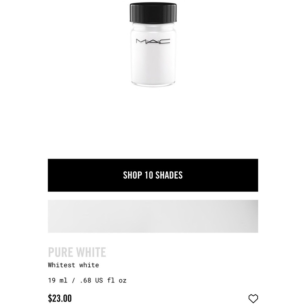 MAC Cosmetics Acrylic Face/Body Paint - White