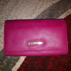 Pink organizer wallet