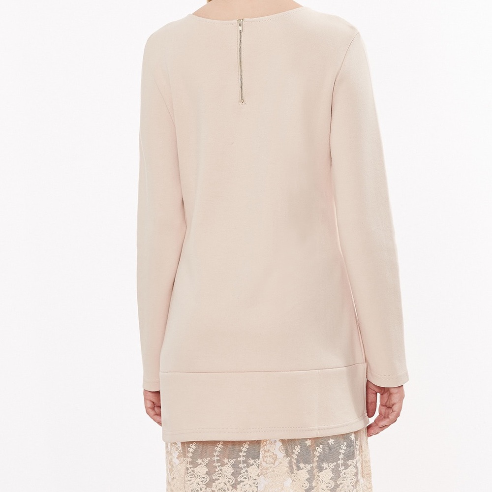 ⚡️SALE🆕🎷Love sleeve Apricot dress w/lace trim - Picture 6 of 7
