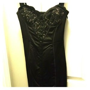 Very sexy bebe black corset dress