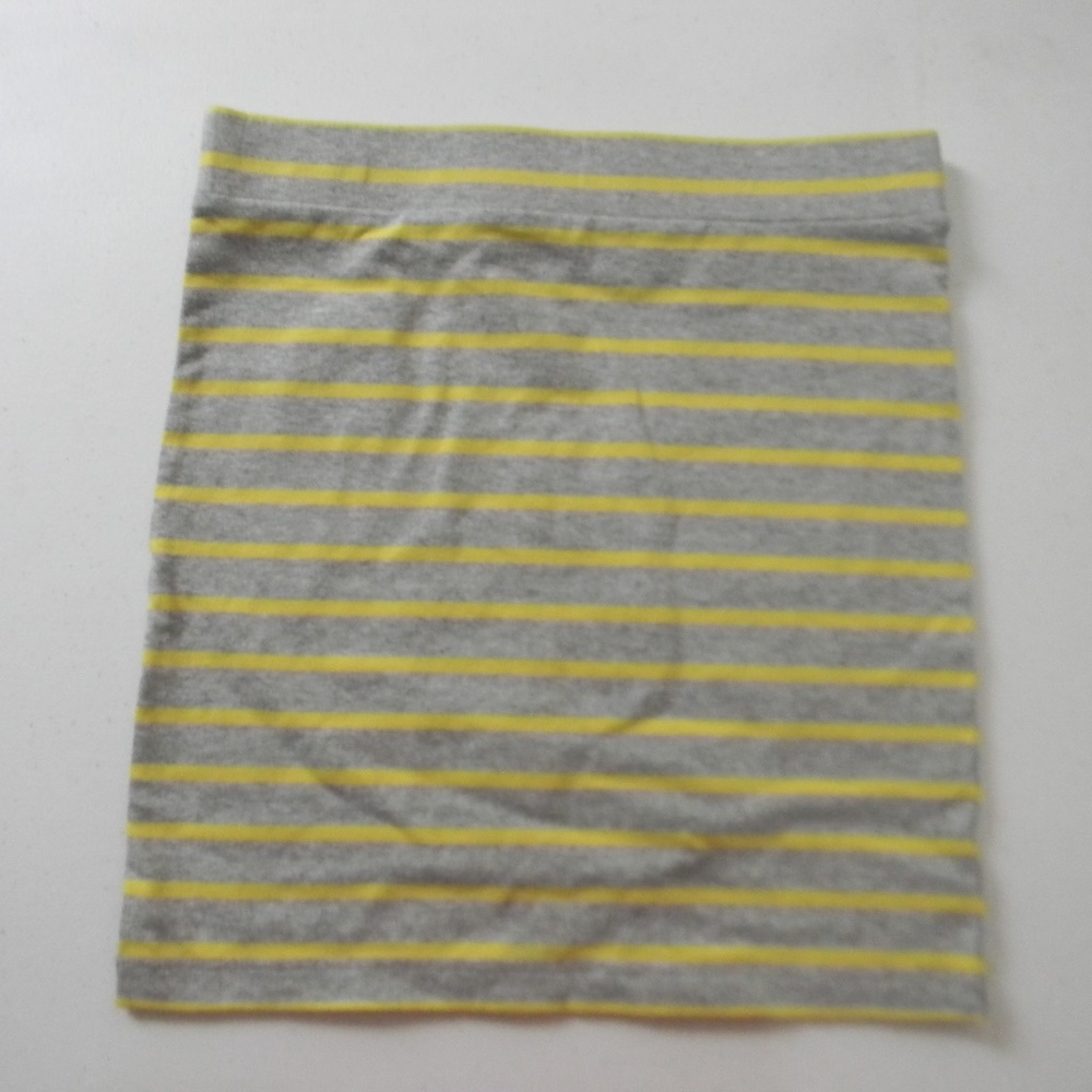 Grey/ Yellow Pencil Skirt