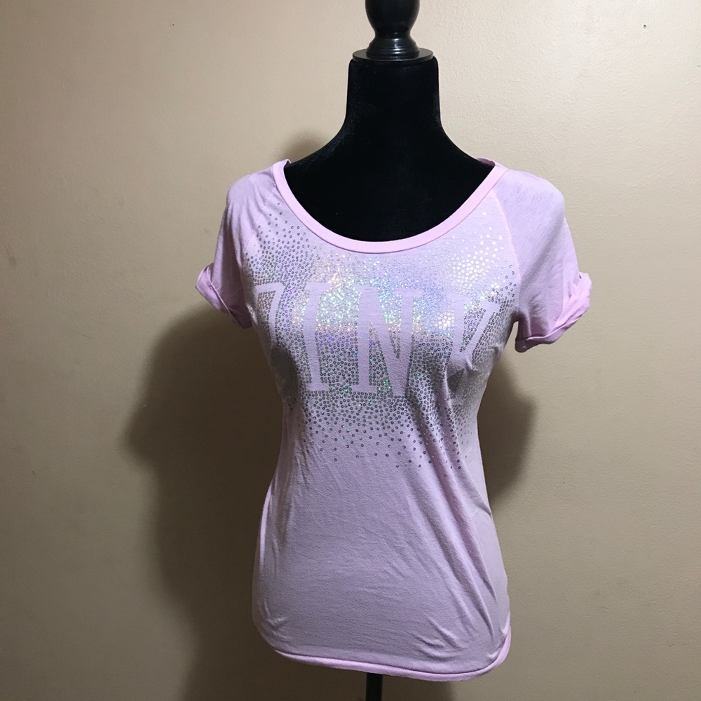 Cute and blingy Pink Nation t-shirt