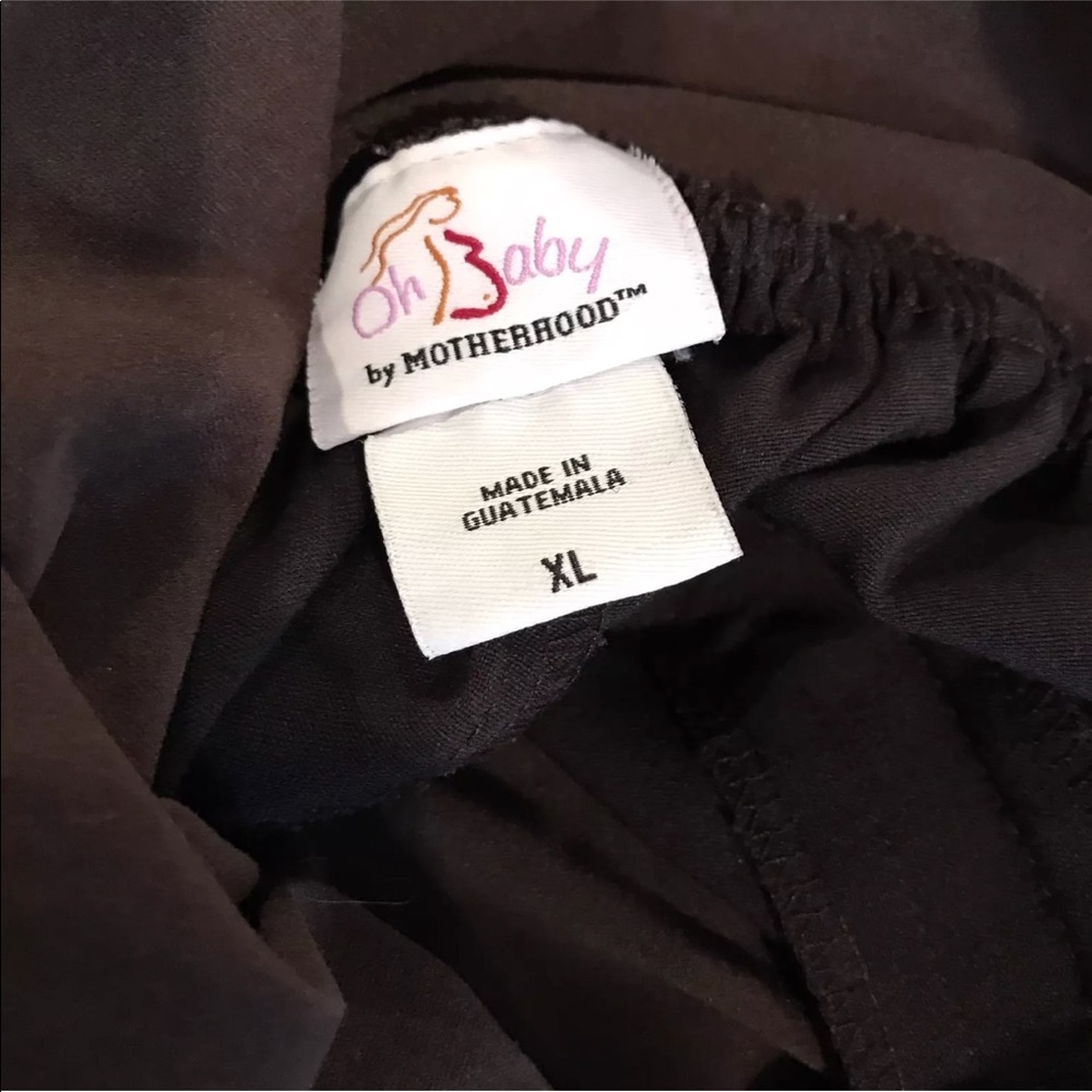 OH BABY MOTHERHOOD Elastic Waist Work Pants Brown