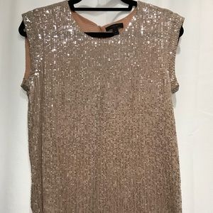 J Crew blush sequin top