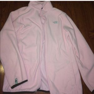 Light pink north face
