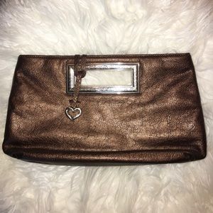Brighton copper metallic clutch