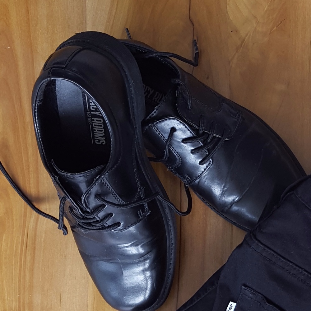 Boys Black Dress Shoes