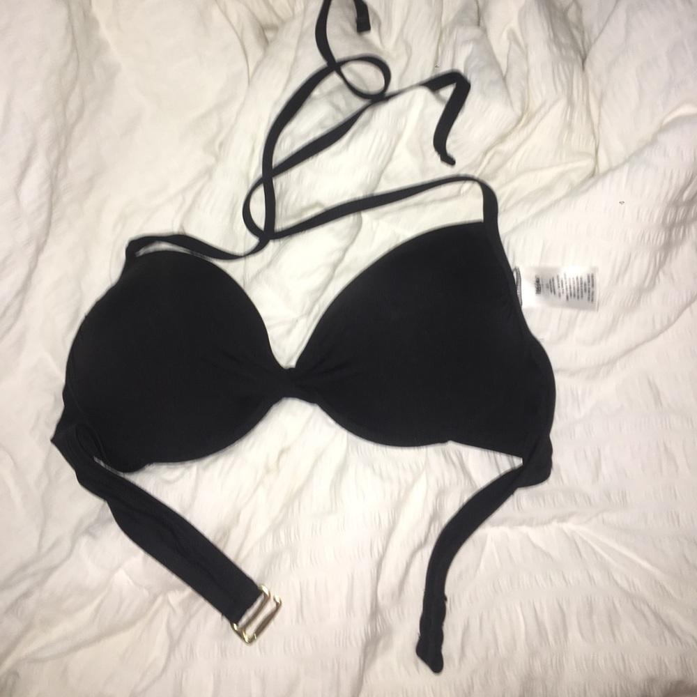 Lightly used black push-up bikini top
