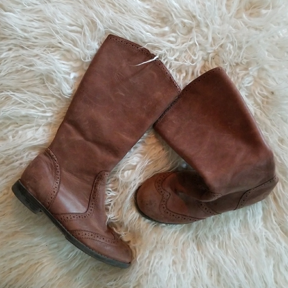 Brown leather, Cole Haan riding boots