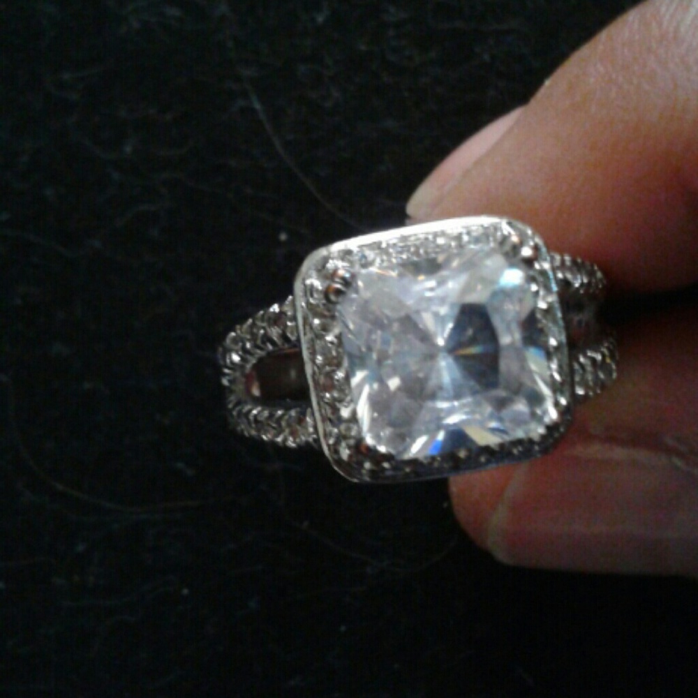 EDCO vintage CZ engagement ring