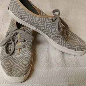 Keds grey, light grey and tan size 7