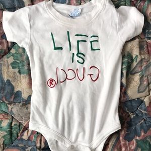 Life is Gucci onesie