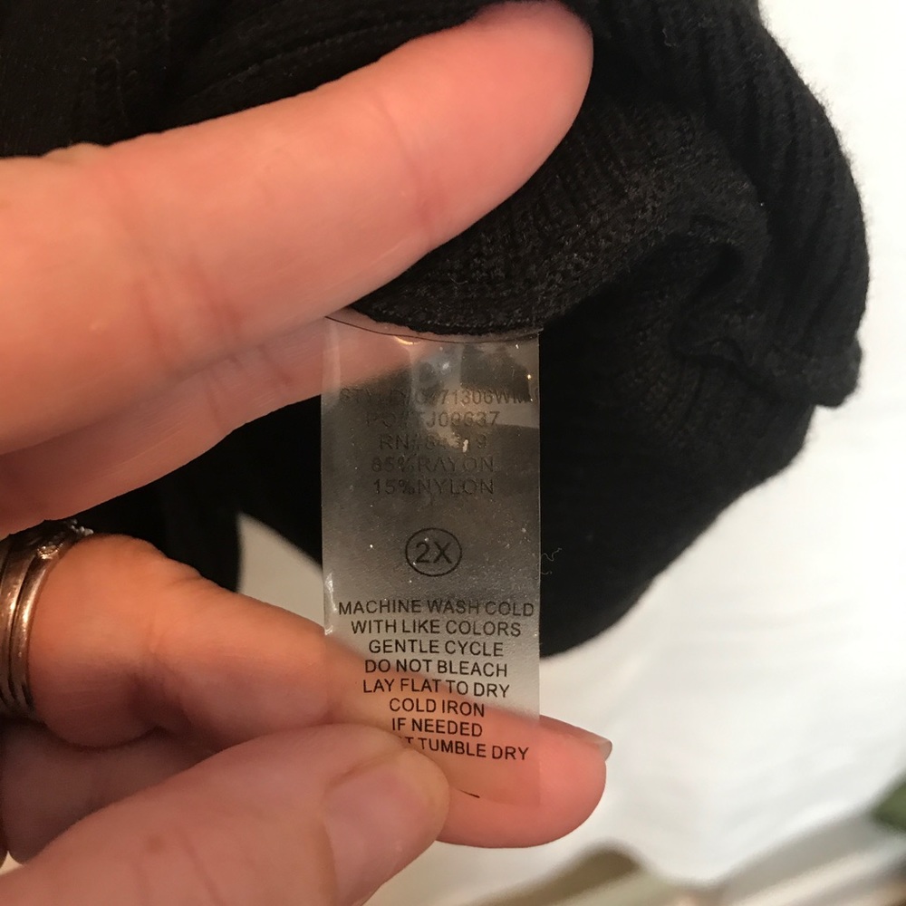 Black tunic sweater