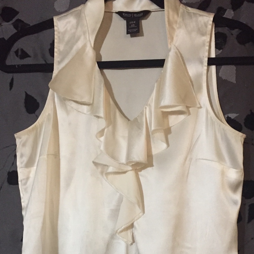 White House|Black Market silk blouse XS
