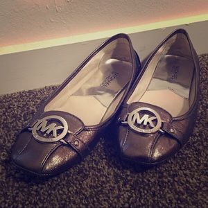 Michael Kors Metallic Flats