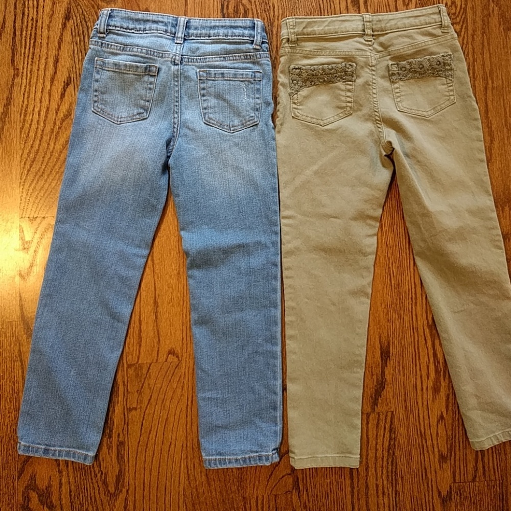 2 Girl's Jeans, Size 6 - Picture 2 of 2