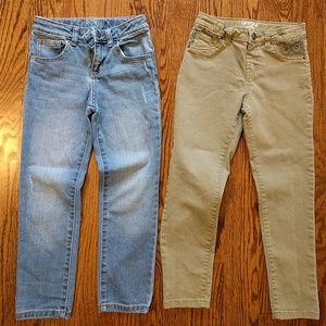 2 Girl's Jeans, Size 6
