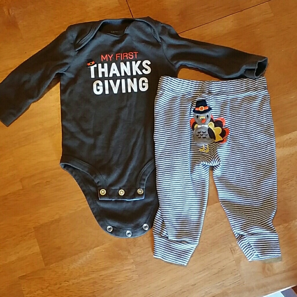 Thanksgiving set outfit for baby.