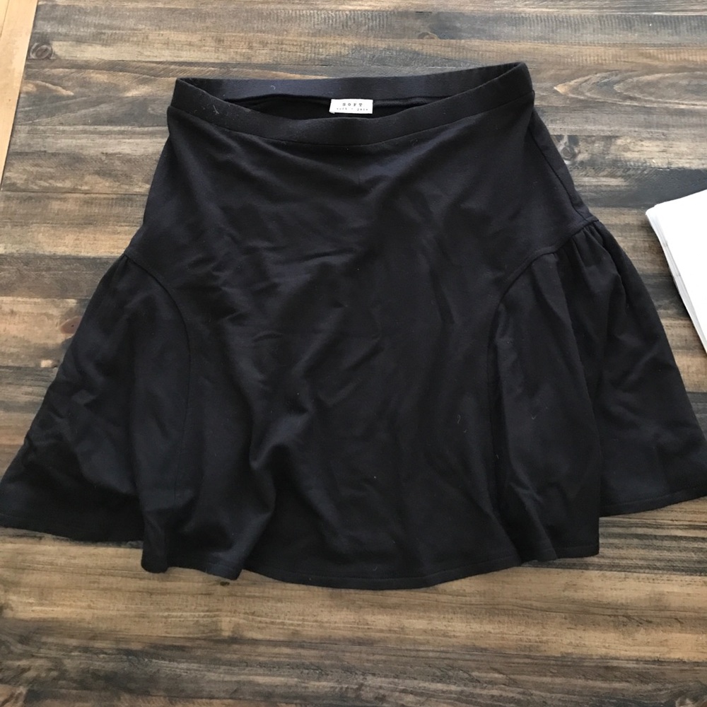 Joie Soft cotton black mini skirt