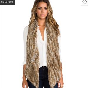 Elizabeth and James fur vest