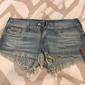 True Religion size 32 cut off shorts