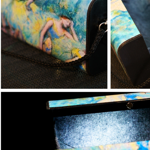 Clutch Purse Featuring Degas Dancers In The Wings - Picture 2 of 7